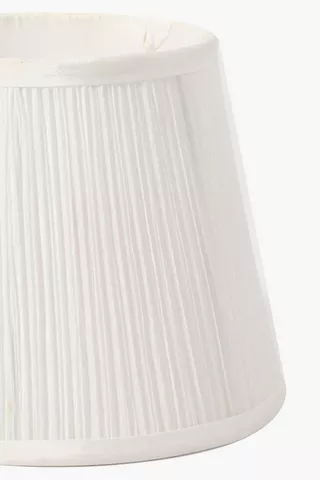 Pleat Tapered Lampshade, 22x18cm