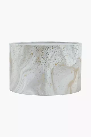 Marble Drum Lampshade, 31x20cm