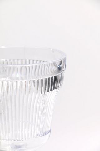 Ribbed Acrylic Wine Glass