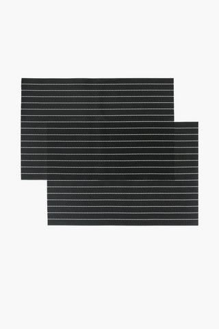 2 Pack Stripe Texaline Placemats