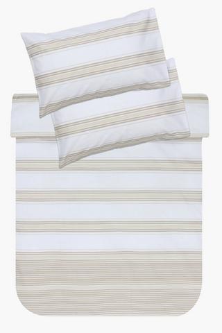 Polycotton Scottburg Stripe Duvet Cover Set