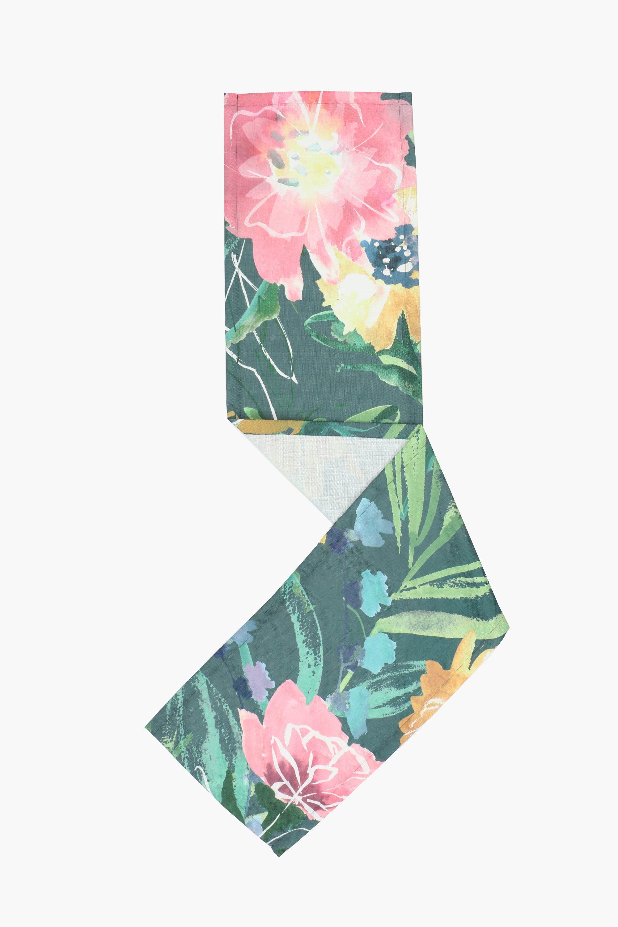 Floral Mosaic CP1201039CL Quilted Table Runner