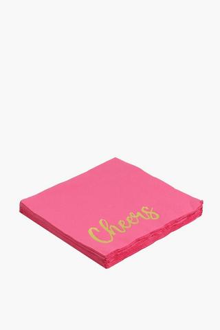 20 Pack Party Foil Serviettes