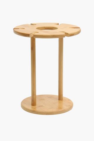 Bamboo Wine And Glass Holder