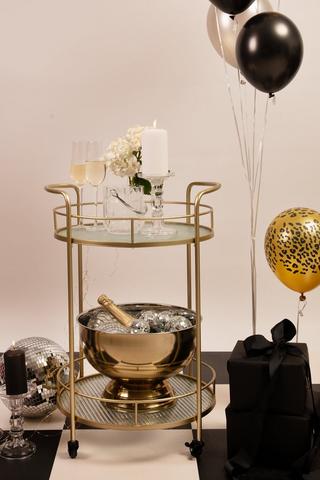 Round Regal Drinks Trolley
