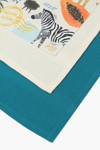 3 Pack Floral Printed Tea Towels