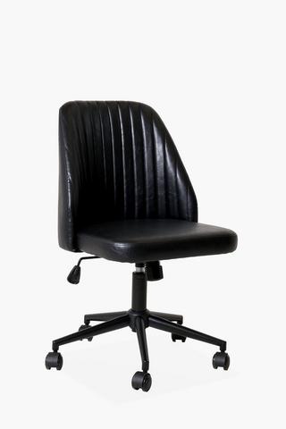 Ribbed PU Office Chair
