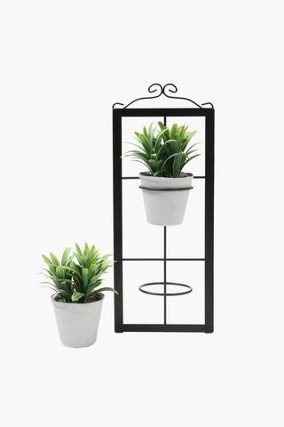 Double Wall Mounted Planters, 69x47cm