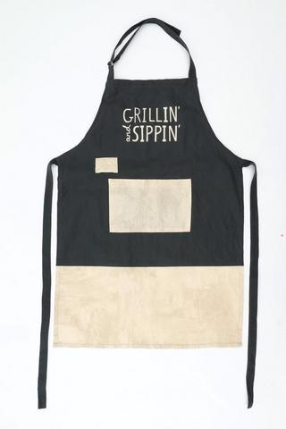 Script Cotton Apron