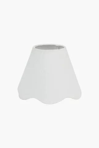Scallop Tapered Lampshade, 12x25cm