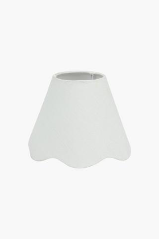 Scallop Tapered Lampshade, 12x25cm