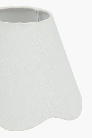 Scallop Tapered Lampshade, 12x25cm