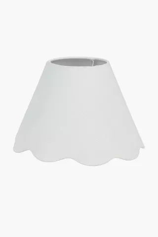 Scallop Tapered Lampshade, 26x35cm