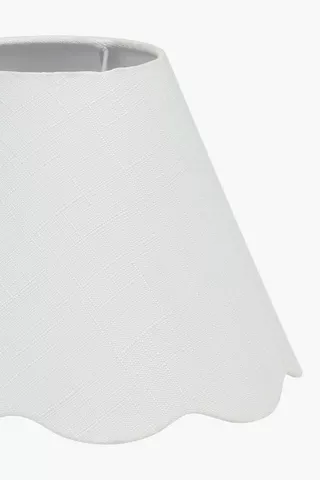 Scallop Tapered Lampshade, 26x35cm