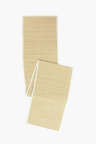 Check Bamboo Table Runner