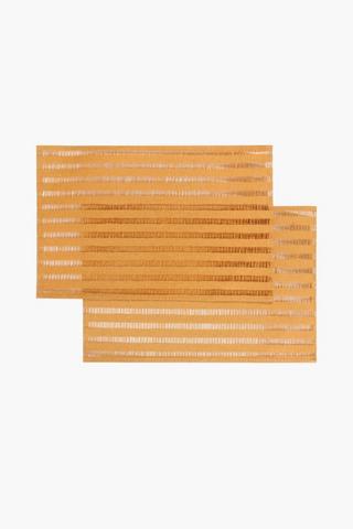 2 Stripe Paperweave Placemat