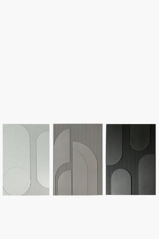 3 Piece Dimensional Textures, 45x32cm