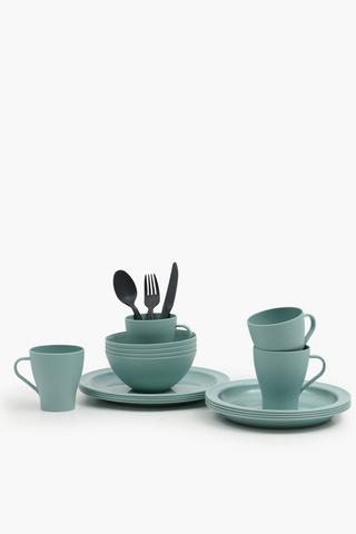 28 Piece Evo Plastic Dining Set
