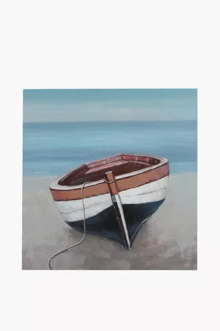 Boat Beach Canvas, 60cm