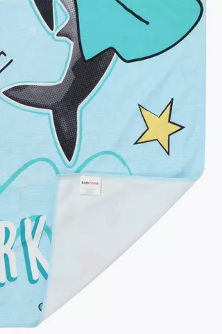 Shark Superhero Towel, 70x140cm
