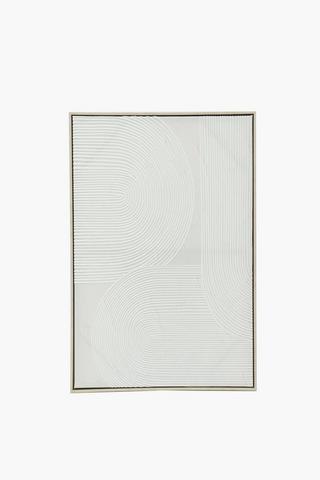 Framed Geo Texture, 60x90cm