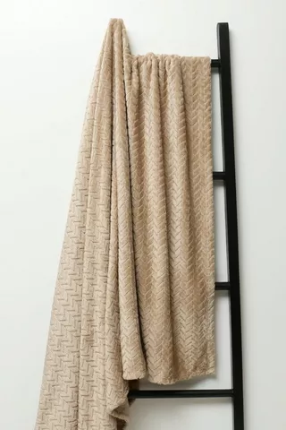 Flannel Jacquard Blanket, 180x200cm