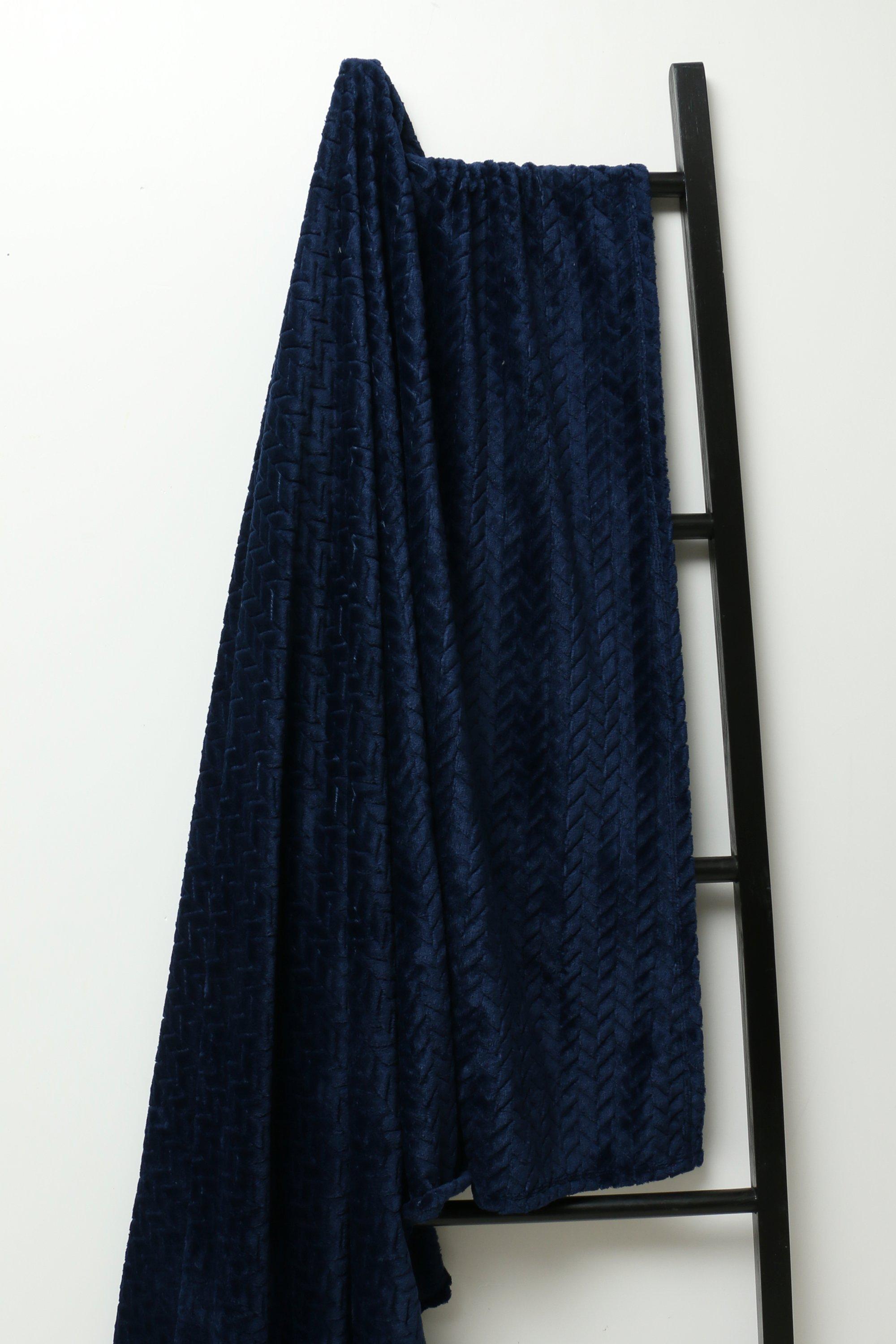 Flannel Jacquard Blanket, 180x200cm