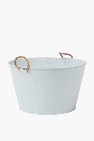 Rope Trim Ribbed Drinks Tub
