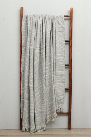 Cotton Line Throw, 180x220cm
