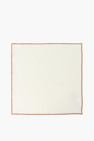 Cotton Stripe Border Napkin