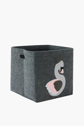 Foldable Swan Toy Basket