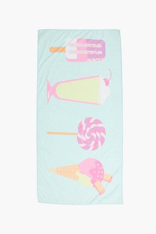 Ice-cream Beach Towel, 70x140cm