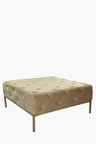 Charlotte Velvet Ottoman