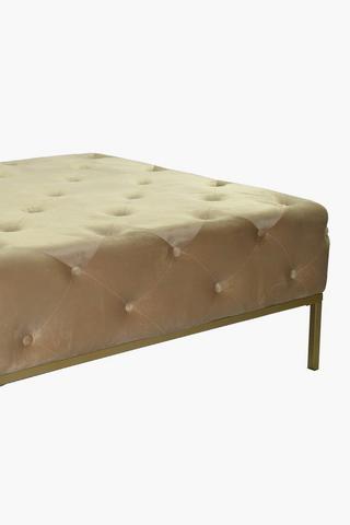 Charlotte Velvet Ottoman