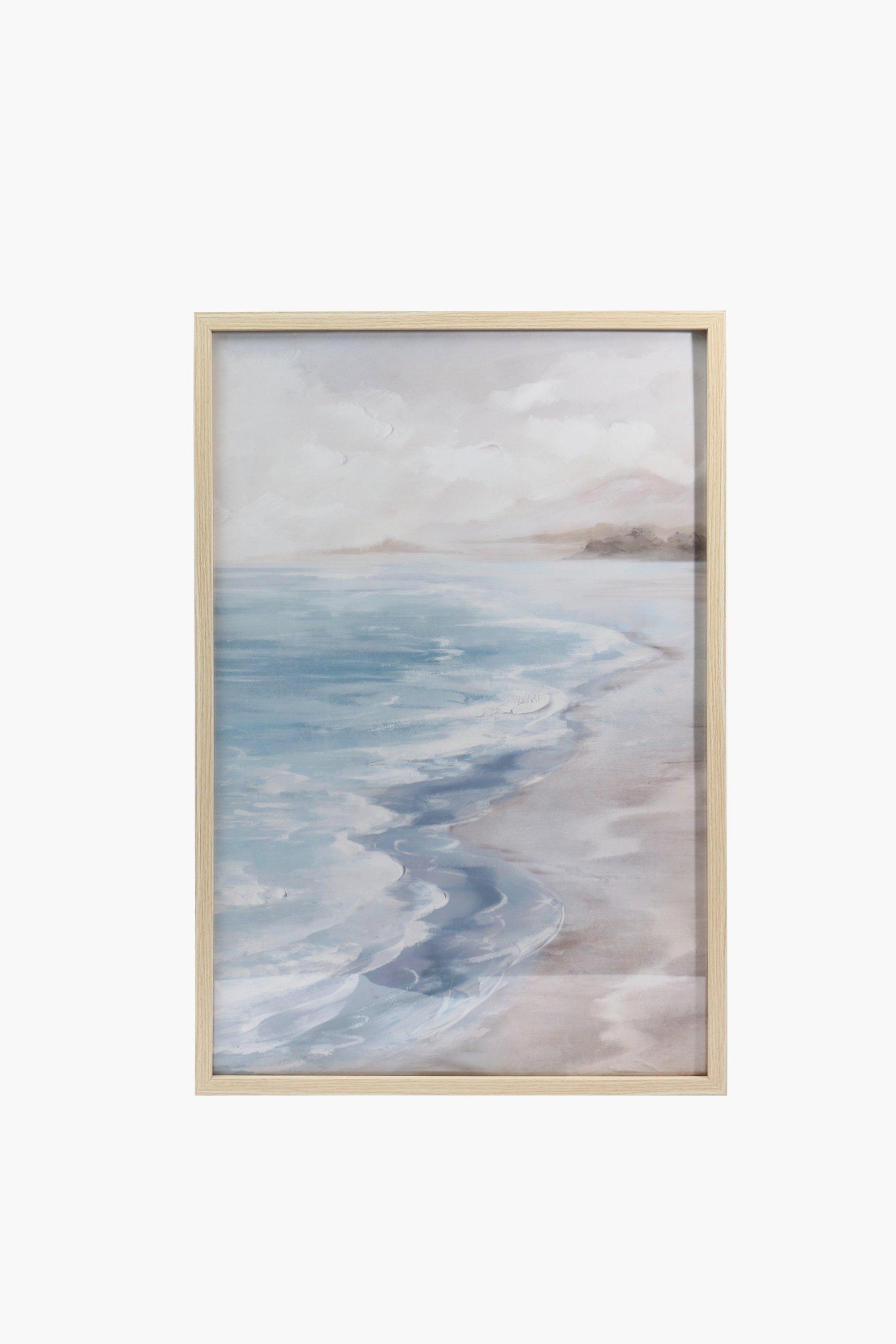 Framed Ocean Shore, 60x90cm