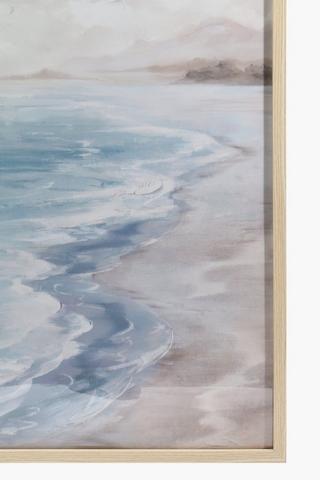 Framed Ocean Shore, 60x90cm