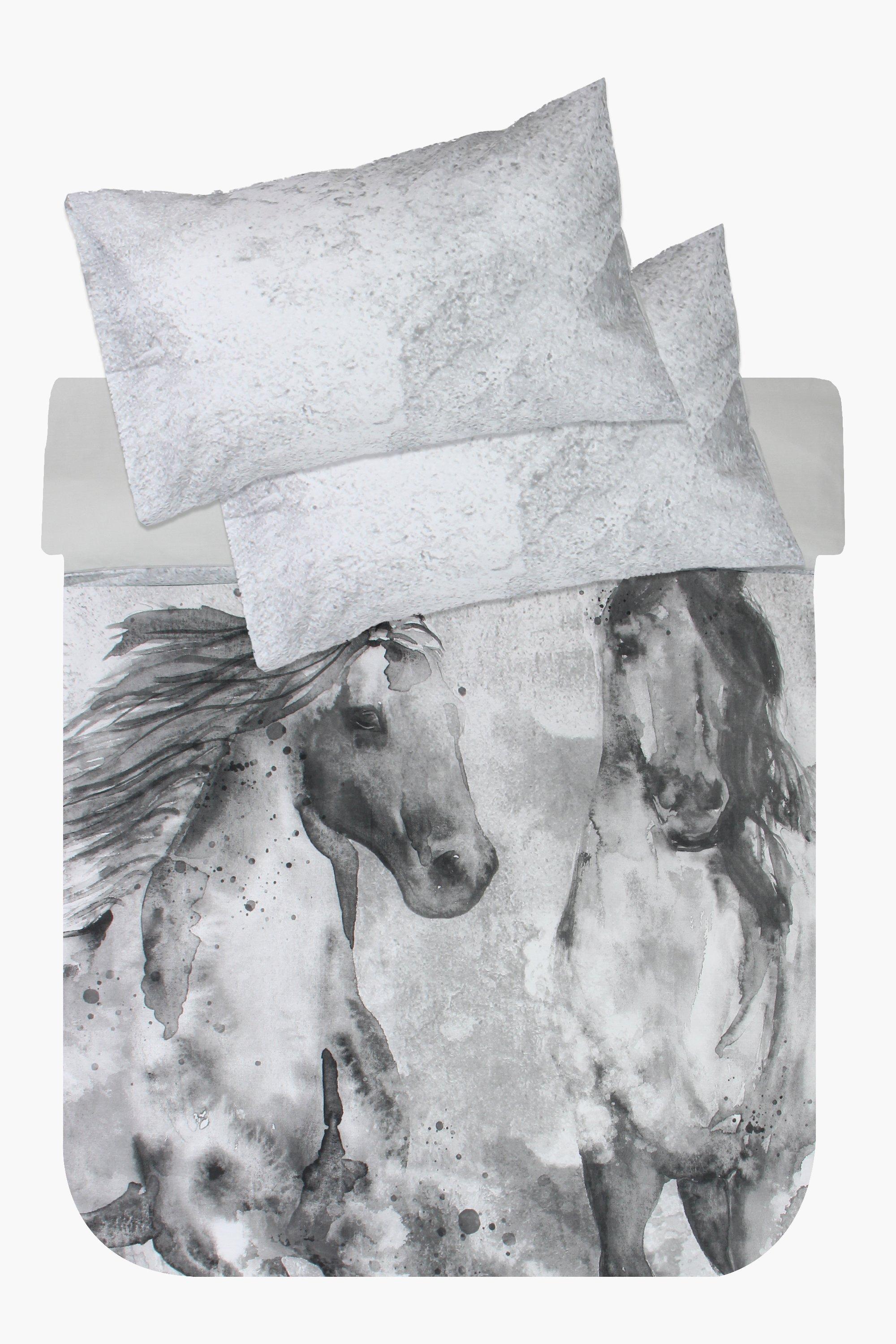 Soft Touch Photographic Horses Duvet Cover Set