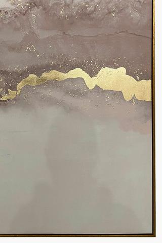 Framed Gold Splash, 90x120cm