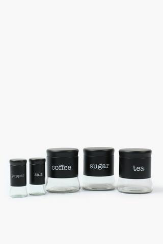 5 Piece Glass Storage Set