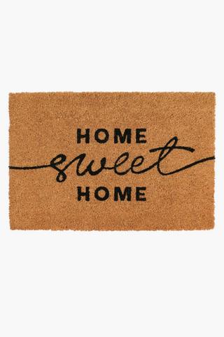 Coir Printed Home Sweet Home Door Mat, 40x60cm