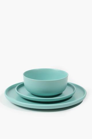 12 Piece Stoneware Glaze Dinner Set