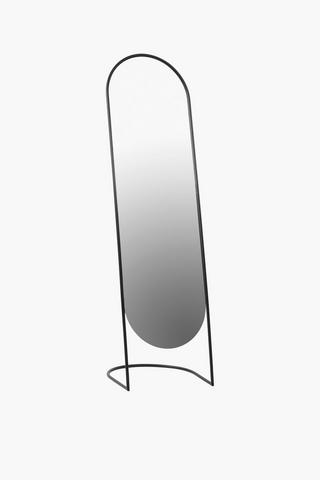 Oval Standing Mirror, 40x135cm