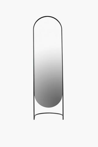 Oval Standing Mirror, 40x135cm