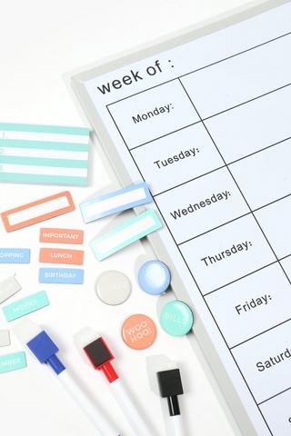 Magnetic Whiteboard Weekly Planner