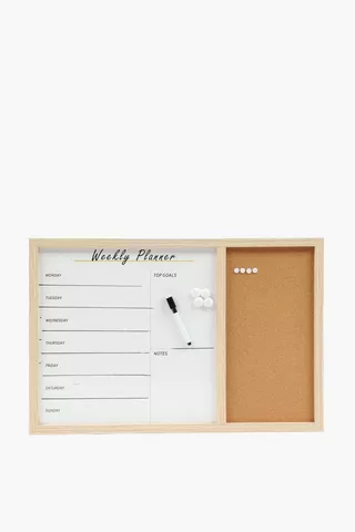 Magnetic Weekly Pin And White Board