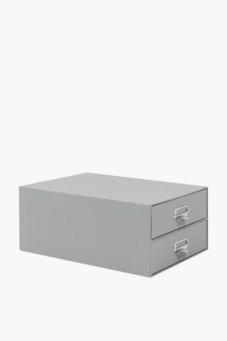 2 Draw Stationery Storage Box