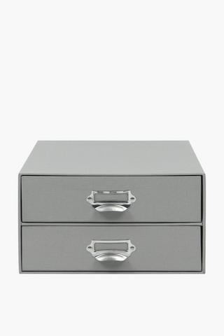 2 Draw Stationery Storage Box