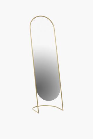 Oval Standing Mirror, 40x135cm