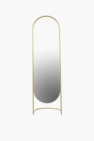 Oval Standing Mirror, 40x135cm