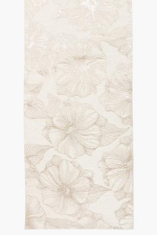Floral Woven Table Runner